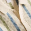 0–12 miesięcy | komplet składający się z dzianinowej koszulki polo w paski i szortów