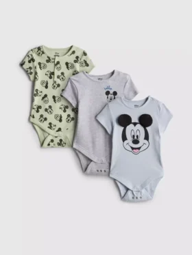 0–18 miesięcy | 3 szt. body dla noworodków z motywem Myszki Miki i Kaczora Donalda z serii „Room to Grow” firmy Disney