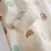 0–18 miesięcy | komplet składający się z bluzy i szortów z nadrukiem motywu jedzenia