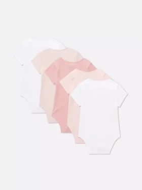 0–36 miesięcy | 5 szt. body z krótkim rękawem w szortach