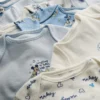 0–36 miesięcy | 7 szt. body z krótkim rękawem w kształcie szortów z Myszką Miki Disneya