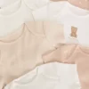 0–36 miesięcy | 7 szt. body z krótkim rękawem w stylu szortów