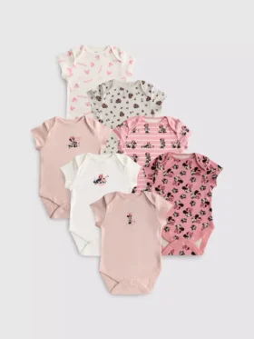 0–36 miesięcy | 7 szt. body z krótkim rękawem z Minnie Mouse z Disney’a