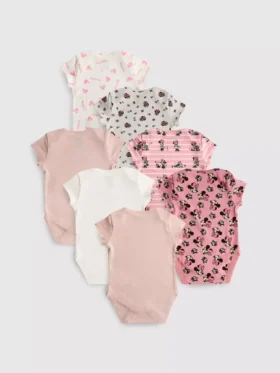 0–36 miesięcy | 7 szt. body z krótkim rękawem z Minnie Mouse z Disney’a