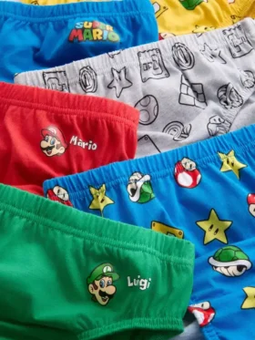 1,5–10 lat | 6 szt. majtek z motywami Super Mario