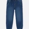 1,5–7 lat | jeansy typu sweatpants z podwiniętymi nogawkami