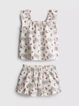 1,5–8 lat | komplet bluzki i szortów Hello Kitty