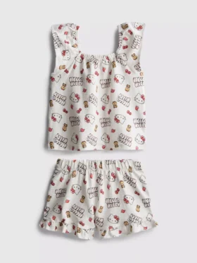 1,5–8 lat | komplet bluzki i szortów Hello Kitty