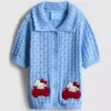 1,5–8 lat | sweter z krótkim rękawem i kołnierzykiem Hello Kitty