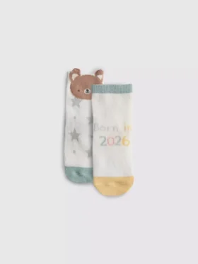 2 pary skarpetek „Born in 2026”