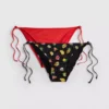 2 szt. wzorzystych fig bikini wiązanych z boku