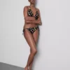 2 szt. wzorzystych fig bikini wiązanych z boku