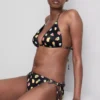 2 szt. wzorzystych fig bikini wiązanych z boku