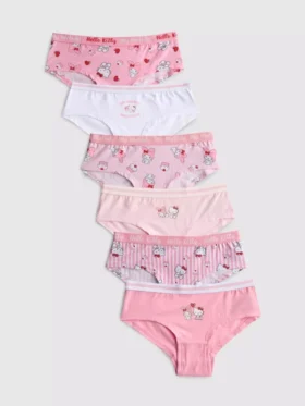 3–15 lat | 6 szt. majtek typu hipster z Hello Kitty