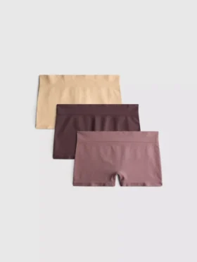 3-pak bezszwowych szortów typu boy shorts
