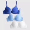 3-pak koronkowych biustonoszy push-up w rozmiarach A–E