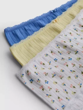 3-pak mini szortów typu boy shorts z wzorem pointelle