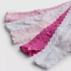 5-pak stringów z mikrofibry z koronkową lamówką