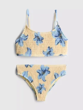 7–15 lat | bikini z marszczonym nadrukiem