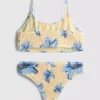 7–15 lat | bikini z marszczonym nadrukiem