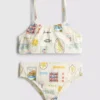 7–15 lat | bikini z nadrukiem pocztówkowym