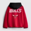 7–15 lat | Bluza z kapturem i zamkiem błyskawicznym NBA Chicago Bulls