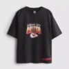 7–15 lat | Koszulka NFL Kansas City Chiefs z efektem sprania kwasem
