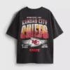 7–15 lat | Koszulka NFL Kansas City Chiefs z efektem sprania kwasem
