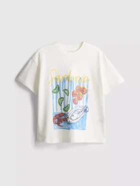 7–15 lat | koszulka z nadrukiem w stylu oversized