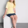 7–15 lat | T-shirt z marszczonym peplum