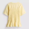 7–15 lat | T-shirt z marszczonym peplum