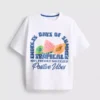 7–15 lat | T-shirt z nadrukiem owoców i fakturą