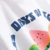 7–15 lat | T-shirt z nadrukiem owoców i fakturą