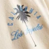 7–15 lat | T-shirt z nadrukiem palmy i fakturą