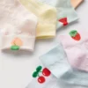 7-pak skarpetek do kostek z motywem owoców