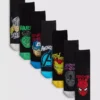 7-pak skarpetek do koszykówki Marvel