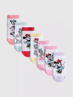 7-pak skarpetek sportowych z Minnie Mouse od Disneya