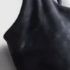 Aktywny top typu crop top z nadrukiem marmuru i tyłem typu racerback