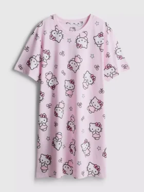 Bawełniana koszula nocna z nadrukiem Hello Kitty