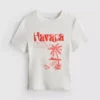 Bawełniana koszulka dziecięca z nadrukiem w stylu havana