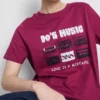 Bawełniana koszulka z krótkim rękawem i nadrukiem