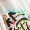 Bawełniana koszulka z logo Blink 182 o luźnym kroju