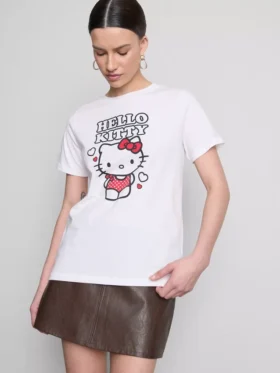 Bawełniana koszulka z nadrukiem Hello Kitty