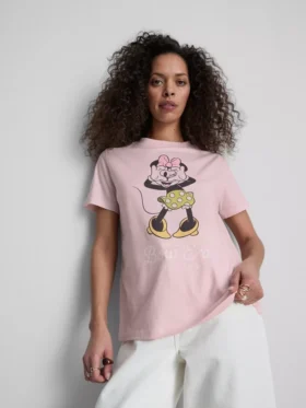 Bawełniana koszulka z nadrukiem Minnie Mouse od Disneya