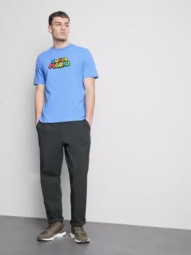 Bawełniana koszulka z nadrukiem Super Mario