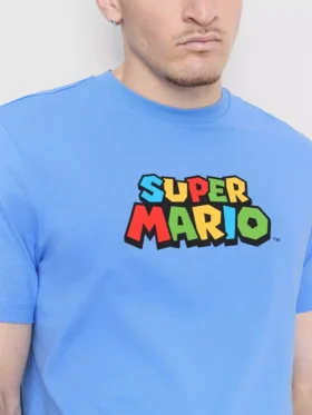 Bawełniana koszulka z nadrukiem Super Mario