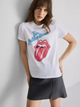 Bawełniana koszulka z nadrukiem The Rolling Stones