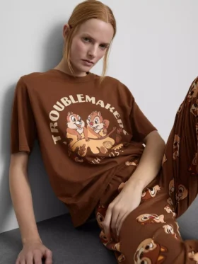 Bawełniana piżama Disney z postaciami Chip i Dale