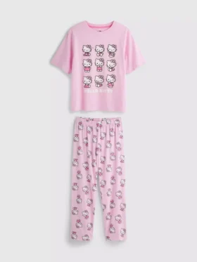 Bawełniana piżama z motywem Hello Kitty