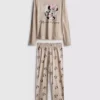 Bawełniana piżama z nadrukiem Minnie Mouse firmy Disney